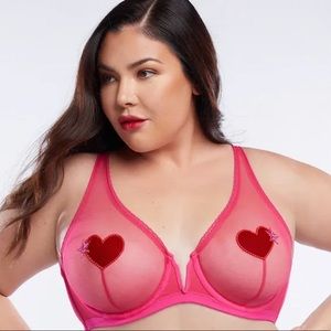 Rihanna Fenty Sheer Heart Bra 38DD